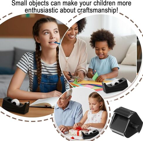 18 Pcs Tape Dispenser Replacement Core, Black Plastic Allocator Roll Insert for Office Home Supplies Accessories in Saudi Arabia