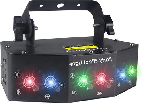 Disco Party Lights,Dj Laser Lights RGB Sound Activated,Master-Slave Scan Light Projector by DMX512 Ctrol,Indoor Dance Light,Pattern Stage Light - for Birthday Light Shows Clubs Bars in Kuwait