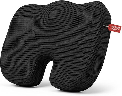 Premium Orthopedic Memory Foam Seat Cushion for Office Chair & Car Relieves Tailbone Back & Sciatica Pain Ergonomic Coccyx Pad for Long Sitting Comfort lab Relief‏ in Saudi Arabia