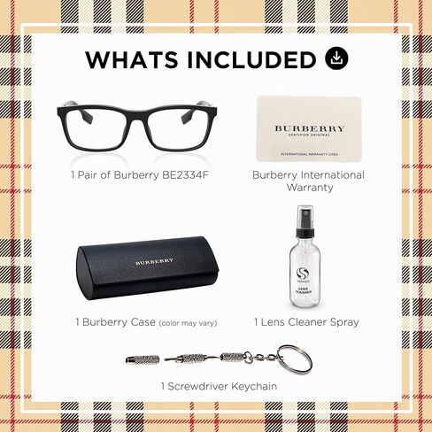 BURBERRY ELM BE2334F Rectangle Shape Acetate Eyeglasses with Luxury Eyewear Kit in Saudi Arabia