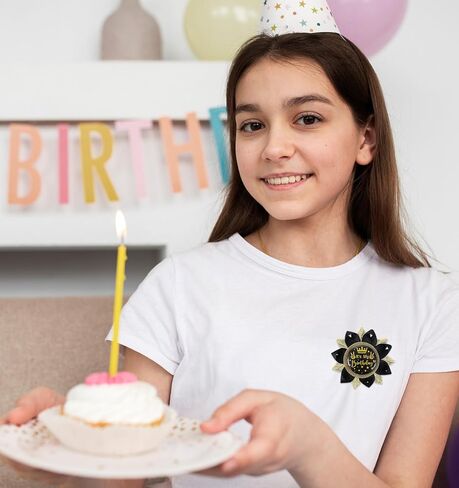 زر عيد الميلاد، دبوس أسود مصنوع يدويًا مقاس 8.89 سم لتزيين الحفلات، المراهقين، النساء والرجال، دبابيس شريطية من الحرير المضلع باللونين الأسود والذهبي in Kuwait