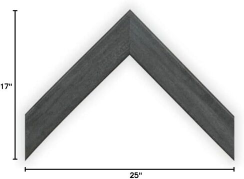 إطار صورة من Wallthatspeak مقاس 17x25 بلون رمادي داكن لملصقات الألغاز والصور أو الأعمال الفنية (عبوة من قطعتين) in Kuwait