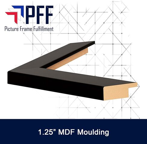 PFFO A3 Frame for Poster or Print, Modern Black Picture Frame, 11.7 x 16.5 Inches (297 x 420 mm) in Kuwait