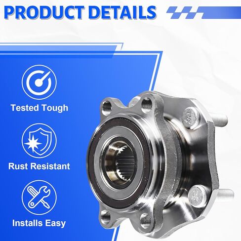 513357 Front Wheel Bearing Hub Assembly with 5 Lug Compatible with Nissan Rogue 2014-2023, Fit for Nissan Qashqai 2017-2018, Fit for Rogue Sport 2017-2022 in Kuwait