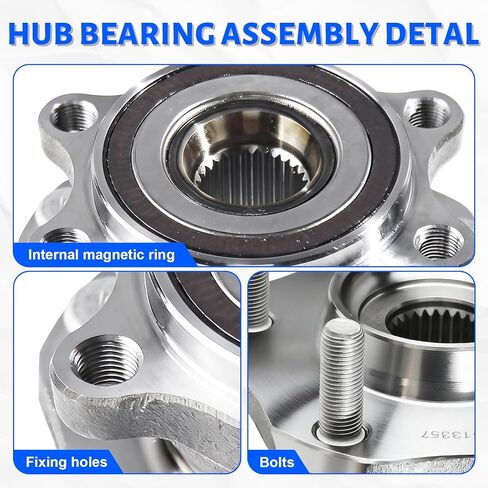 513357 Front Wheel Bearing Hub Assembly with 5 Lug Compatible with Nissan Rogue 2014-2023, Fit for Nissan Qashqai 2017-2018, Fit for Rogue Sport 2017-2022 in Kuwait