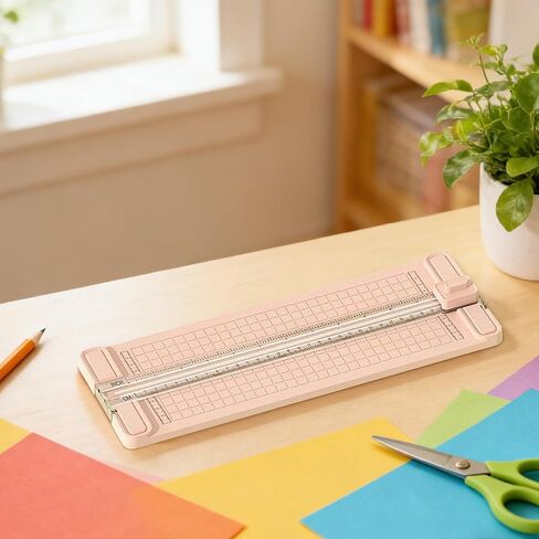 4-in-1 Paper Cutter, 12" Paper Trimmer with 4Pcs Straight,Wave,Perforated,Creasing Blades, Paper Cutter Slider for Craft Paper,Card Stock,Label,Photo,Postcard, Multi-Function Scrapbook Tool (#PK) in Saudi Arabia