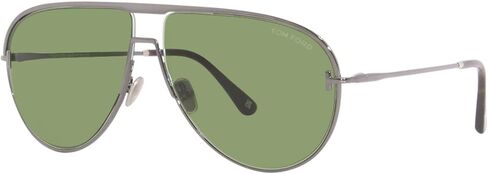 Tom Ford Theo TF924 12N Sunglasses Men's Grey/Green Pilot 60mm in Saudi Arabia