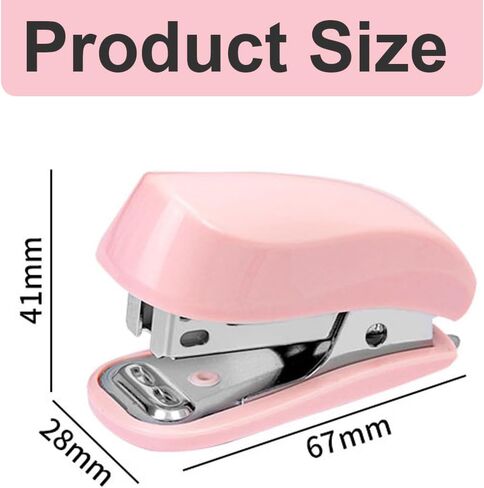Mini Stapler with Staples, Small Desktop Tool for Office or Student Use - White in Saudi Arabia
