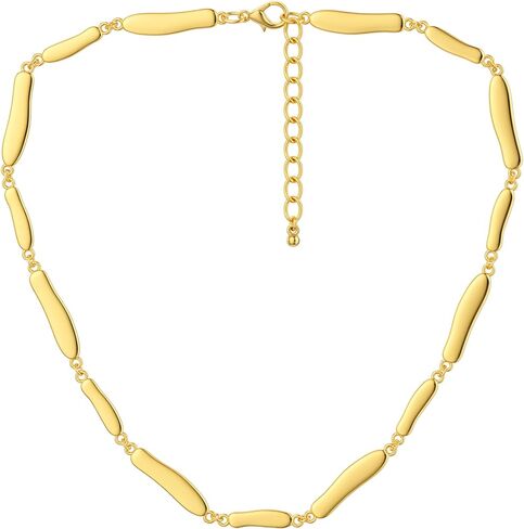 Chunky Gold Choker Necklace for Women 14K Gold Plated Paperclip Chain Thick Link Chokers Bold Statement Jewelry Gifts in Saudi Arabia