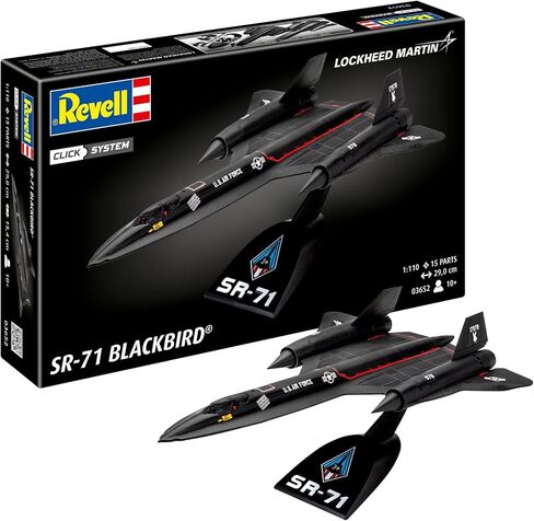 Revell Easy-Click 03652 Lockheed SR-71 1:110 Scale Unbuilt/Pre-Coloured/Click-Together (Non-Glue) Plastic Model Kit in Saudi Arabia