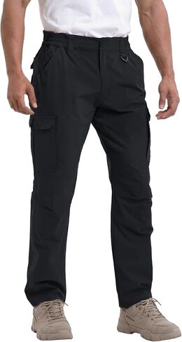 NATUVENIX Tactical Pants for Men, Ripstop Lightweight Cargo Work Pants for Men Water Resistant Mens Hiking Pants Outdoor in Saudi Arabia