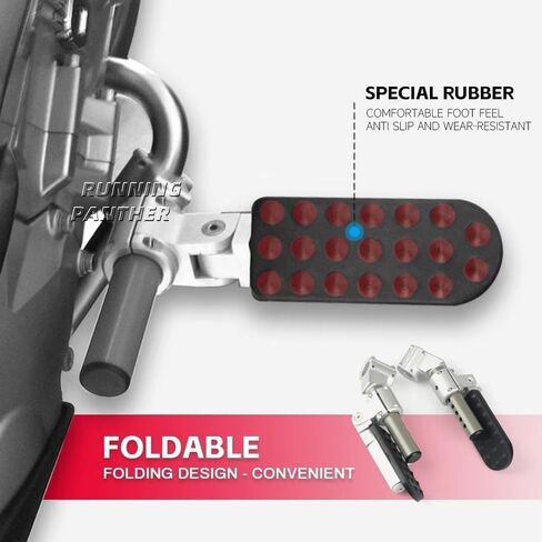 CNC Aluminum Adjustable Footpegs Fits for BMW K1600GTL (2010-2016)/K1600GT (2010-2017) Motorcycle Accessories Foldable Foot Peg Rest Pedal Footrest Kit in Kuwait