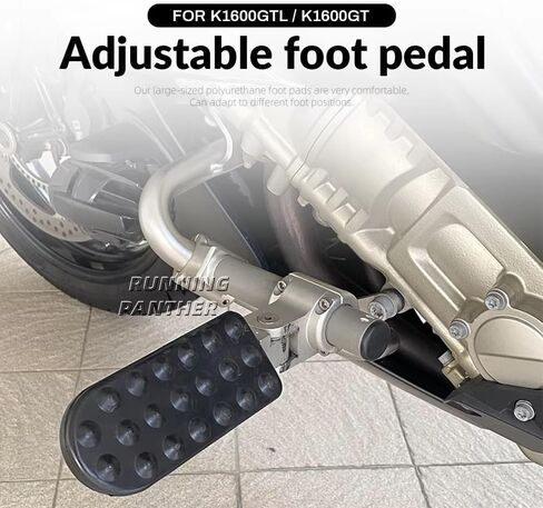 CNC Aluminum Adjustable Footpegs Fits for BMW K1600GTL (2010-2016)/K1600GT (2010-2017) Motorcycle Accessories Foldable Foot Peg Rest Pedal Footrest Kit in Kuwait
