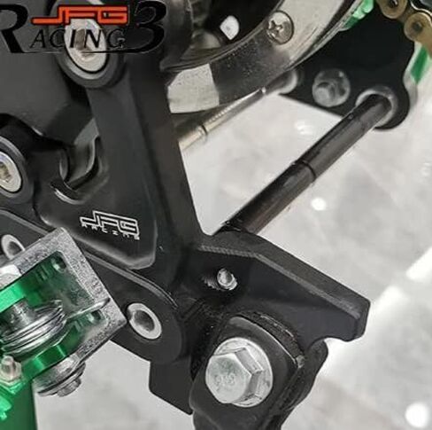 JFG RACING دراجة نارية مسند القدم سور رون أوتاد القدم قوس باستخدام الحاسب الآلي الخام T6-6061 الألومنيوم الترابية دراجة القدم دعم قضيب + مسند القدم قوس للضوء النحل سور رون X/S-أسود in Kuwait