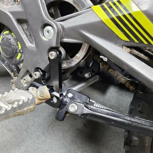 JFG RACING دراجة نارية مسند القدم سور رون أوتاد القدم قوس باستخدام الحاسب الآلي الخام T6-6061 الألومنيوم الترابية دراجة القدم دعم قضيب + مسند القدم قوس للضوء النحل سور رون X/S-أسود in Kuwait