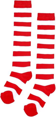 CHIDRA 6-12 Years Girls Kids Striped Solid Colored Thigh High Socks Over Knee Thigh Socks Knee-High Warm Stocking Leg Warmer in Saudi Arabia