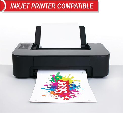 Siser EasyColor DTV، 8.4 بوصة × 5 ياردة - فينيل ناقل للحرارة متوافق مع الطابعة النافثة للحبر - قم بالكي على عمليات النقل المباشرة إلى الفينيل للقمصان والإكسسوارات والمزيد in Saudi Arabia