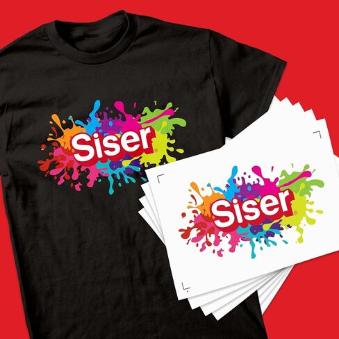Siser EasyColor DTV، 8.4 بوصة × 5 ياردة - فينيل ناقل للحرارة متوافق مع الطابعة النافثة للحبر - قم بالكي على عمليات النقل المباشرة إلى الفينيل للقمصان والإكسسوارات والمزيد in Saudi Arabia