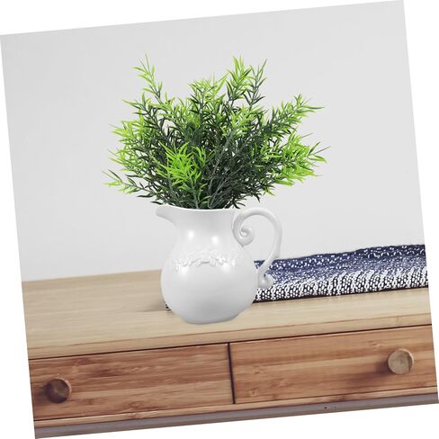 Mobestech Retro European Ceramic Vase Pitcher Shape Vintage Room Decor Farmhouse Flower Holder in Saudi Arabia