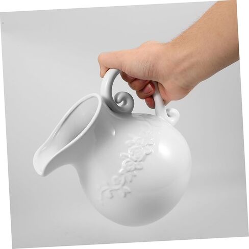Mobestech Retro European Ceramic Vase Pitcher Shape Vintage Room Decor Farmhouse Flower Holder in Saudi Arabia