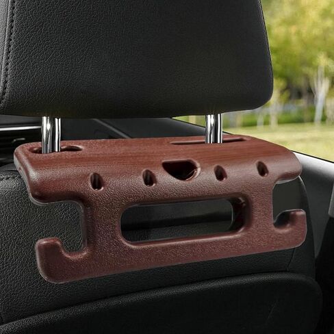 Car Headrest Grab Handle with Hook, Heavy Duty Car Rear Seat Passenger Assist Grip, Universal Automotive Interior Safety Handle Accessories for SUV, Truck, Pickup (Black) in Kuwait
