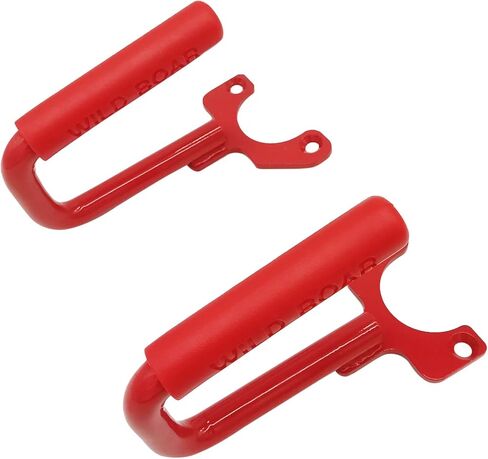 Steel Front Grab Handles Bars Fit for 1997-2006 Jeep Wrangler TJ,97-06 Jeep Wrangler TJ 2 Door and 4 Door Front Super Duty Grab Handles Bar,Red in Saudi Arabia
