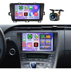 Hikity 4+64G Android 13 ستيريو لسيارة Toyota Prius 2010-2015 (LHD)، 9 بوصة 1280x720 HD شاشة لمس راديو مع Carplay Android Auto DSP GPS FM WiFi وميكروفون كاميرا احتياطية in Saudi Arabia