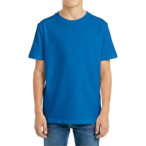 تي شيرت للأولاد بأكمام قصيرة، قمصان قطنية للأطفال، قمصان صيفية بياقة دائرية، تي شيرتات أساسية in Kuwait