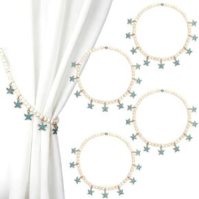 4 Pcs Starfish Curtain Tiebacks Ocean Theme Coastal Magnetic Curtain Tiebacks Accessories for Home Office Hotel Living Room Decoration in Kuwait