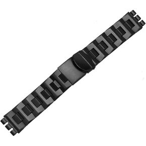 لساعة Swatch سوار معدني صلب مقعر محدب سلسلة ساعة YCS Yas YGS حديد للرجال والنساء سوار ساعة فولاذي حزام سيراميك (اللون: G20 أسود، الحجم: 17 مم) in Kuwait