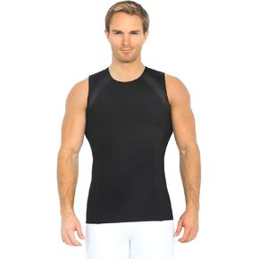 قميص داخلي رجالي Insta Slim شبكي يستهدف ضغط العضلات، قميص داخلي للتحكم في البطن in Kuwait