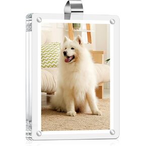 Car Visor Photo Clip Car Picture Holder, Acrylic Magnetic Picture Frame Magnetic Photo Frames for Refrigerator for Car Refrigerator Home School Office in Kuwait