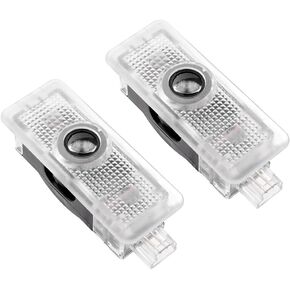 2 قطعة سيارة غير باهتة الإسقاط LED جهاز عرض ليزر شعار شعار البركة أضواء الباب ل 2012-2019 CLA CLS C-Class كوبيه C205 C207 (نجمة + حروف) in Kuwait