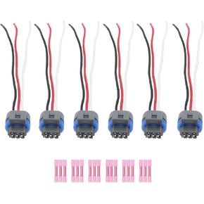 Wires Ignition Coil Connector Wiring Plug Pigtail Harness 6Pcs Compatible with 2002-2006 Chevrolet Colorado Trailblazer GMC Canyon Envoy Ascender i280 i350 in Kuwait