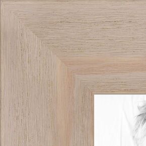 ArtToFrames 30x40 Inch White Picture Frame, This 1.75" Custom Wood Poster Frame is Tan - Distressed Wood, for Your Art or Photos, 2WOM82223-102-30x40 in Saudi Arabia