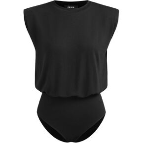 CIDER Womens Summer Tops Sleeveless Tank Tops Crew Neck Bodysuit Basic Tee Regular Fit Casual Bodysuits for Women in Saudi Arabia