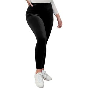 Women's High Waist Velvet Elastic Leggings Velvet Warm Yoga Pants Buttery Soft Velour Leggings in Saudi Arabia