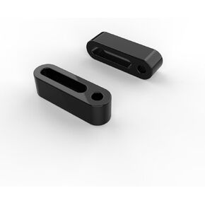 دعامات تمديد لألواح أرضية الركاب باللون الأسود اللامع مقاس 1 بوصة - طقم فاصل من الألومنيوم لموديلات Harley FL لعام 2010+ (Ultra Classic، وRoad King، وStreet Glide، وRoad Glide، وTrikes) in Kuwait