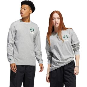 adidas Unisex Silas Message Long Sleeve Cotton Tee in Saudi Arabia