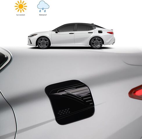 CKE for 9th Gen Camry LE SE XLE XSE Compatible with Toyota Camry 2025 2026 Accessories Car Fuel Tank Cover Trim Oil Gas Cap Exterior Decoration Sticker -Glossy Black in Saudi Arabia