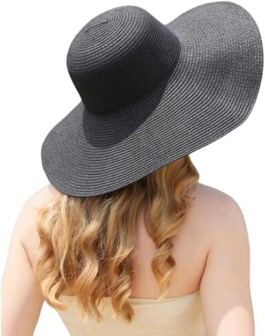 Women's Beach, Boho Straw Hats Wide Brim OS in Saudi Arabia