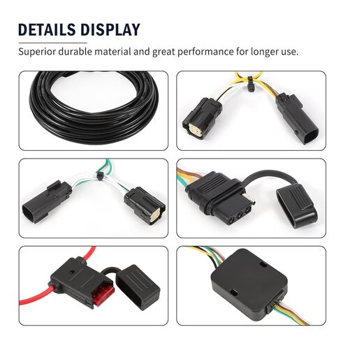 56272 4-Pin مقطورة الأسلاك تسخير، يناسب الحافة 2015 2016 2017 2018 توصيل أضواء المقطورة in Kuwait