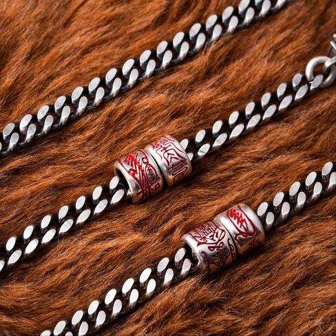 COPPERTIST.WU Talisman Bead Circle Charm Pendant for Necklace Bracelet 925 Sterling Silver Jewelry Gift for Men Women(Chain not included) in Saudi Arabia