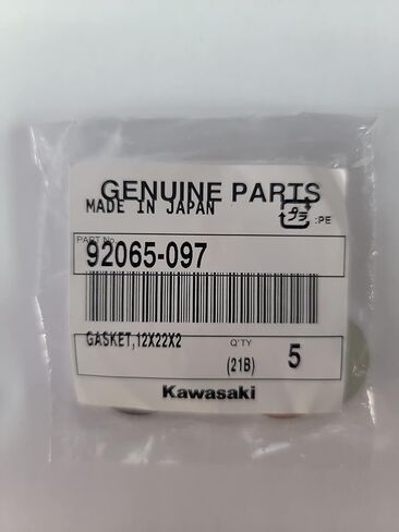 Kawasaki OEM Replacement Drain Plug Crush Washer 92065-097 2 PACK in Saudi Arabia