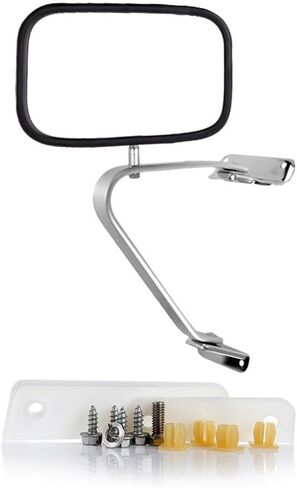 Towing Mirrors Fit for 1994-2001 for Dodge for Ram 1500 2002 for Dodge for Ram 2500 3500 Tow Mirrors with Manual Control No Heated No Light Black Textured 1 Pair of Mirrors Left and Right Side in Saudi Arabia