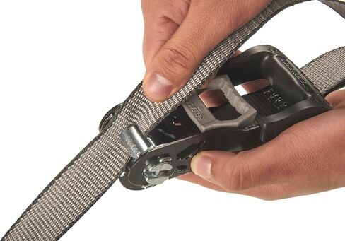 Keeper KwikFeed Ratchet Tie Down Straps 2 Pack, 1.25" x 16 ft, 1000 lb WLL / 3000 lb Break Strength, Patented Slide-in Loading, ExtremeEdge Webbing, Safety Clip Hooks, Glove-Friendly Handle in Saudi Arabia