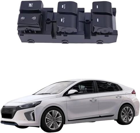 Car Power Window Switch Control Panel Front Left Compatible With Hyundai Ioniq Button Auto Interior Parts in Kuwait