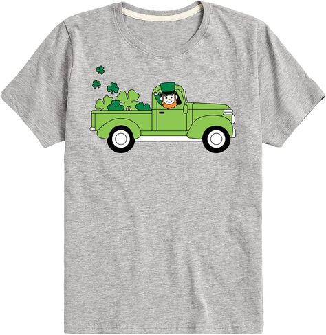 Instant Message - St. Patrick's Day - Leprechaun Truck - Delivering Luck - Toddler and Youth Short Sleeve Graphic T-Shirt in Saudi Arabia