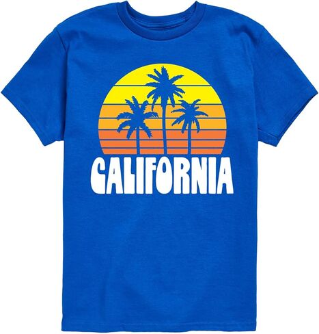 Instant Message - California Retro Sunset - Toddler & Youth Short Sleeve Graphic T-Shirt in Saudi Arabia