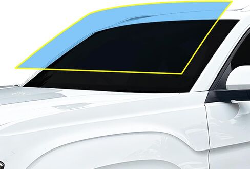 BOGAR TECH DESIGNS Precut Front Windshield Protection Film Scratch Resistant Ultra Clear Kit Cover Compatible with Volkswagen Atlas 2018+, Clear in Saudi Arabia